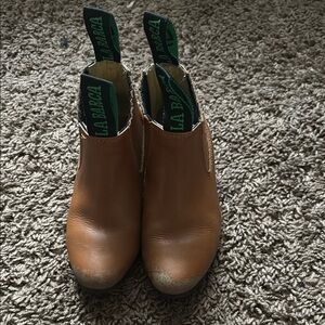 La Barca Brown boys Leather Ankle Boots